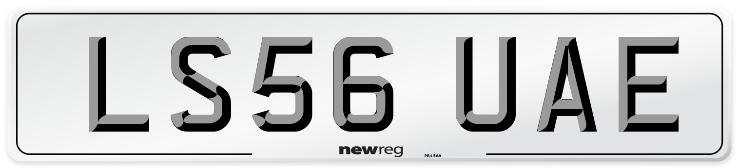 LS56 UAE Number Plate from New Reg